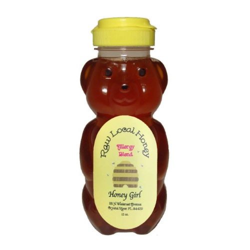 12 oz. Bear Honey Girl Allergy Blend Honey
