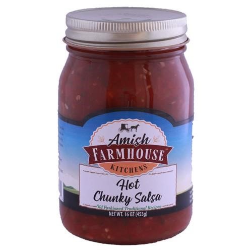 16 oz. Amish Farmhouse Kitchens Hot Chunky Salsa