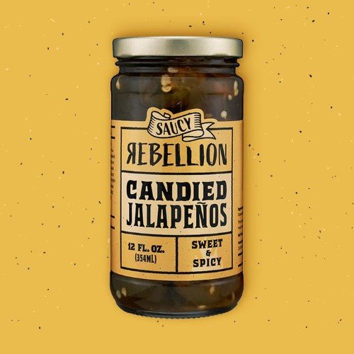 12 oz. Saucy Rebellion Candied Jalapenos