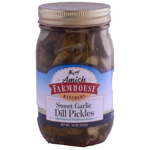 16 oz. Amish Farmhouse Kitchens Sweet Garlic Dill Pickles