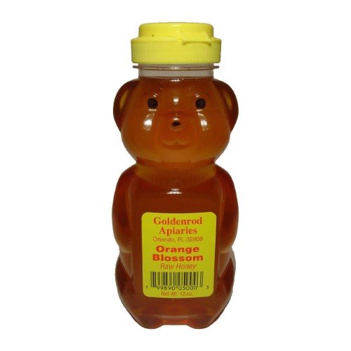 12 oz. Bear Goldenrod Apiaries Orange Blossom Honey