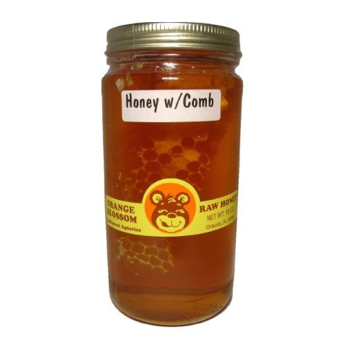 1 lb. Goldenrod Apiaries Orange Blossom Honey with Comb