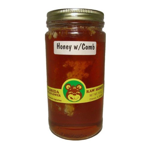 1 lb. Goldenrod Apiaries Wildflower Honey with Comb