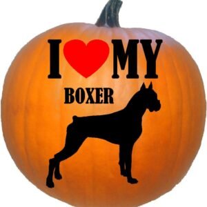 I Love My Boxer Silhouette