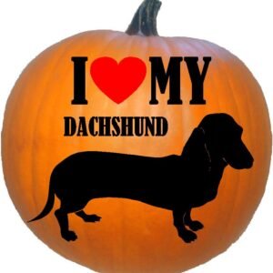 I Love My Dachshund Silhouette