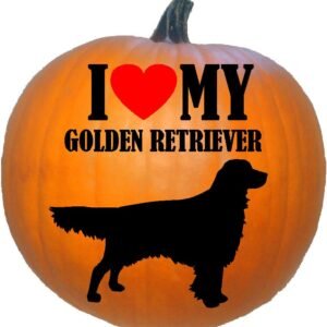 I Love My Golden Retriever Silhouette