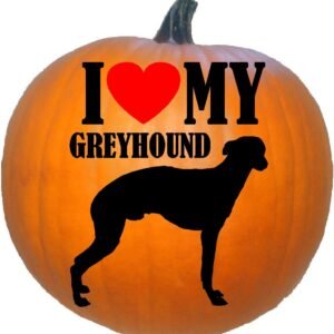 I Love My Greyhound Silhouette
