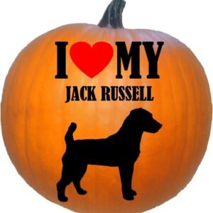I Love My Jack Russell Silhouette