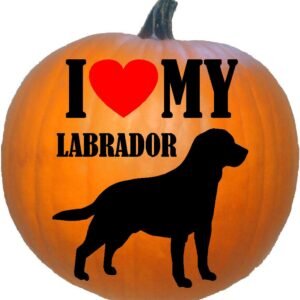 I Love My Labrador Silhouette