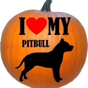 I Love My Pitbull Silhouette