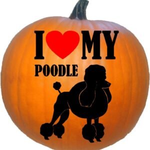 I Love My Poodle Silhouette