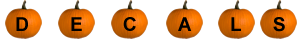 Pumpkin Decals